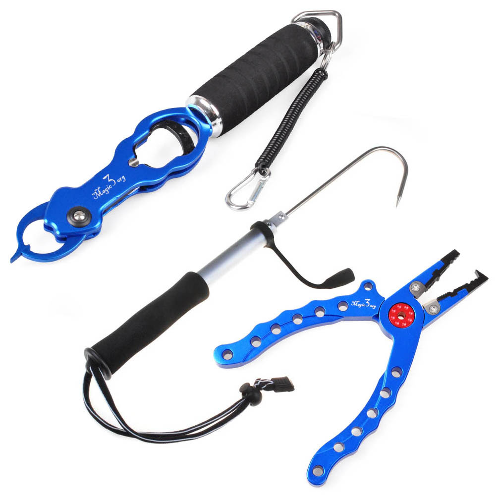 Yoshikawa Fish Lip Gripper Scale Aluminum Pliers 24" Gaff Saltwater Tools Set