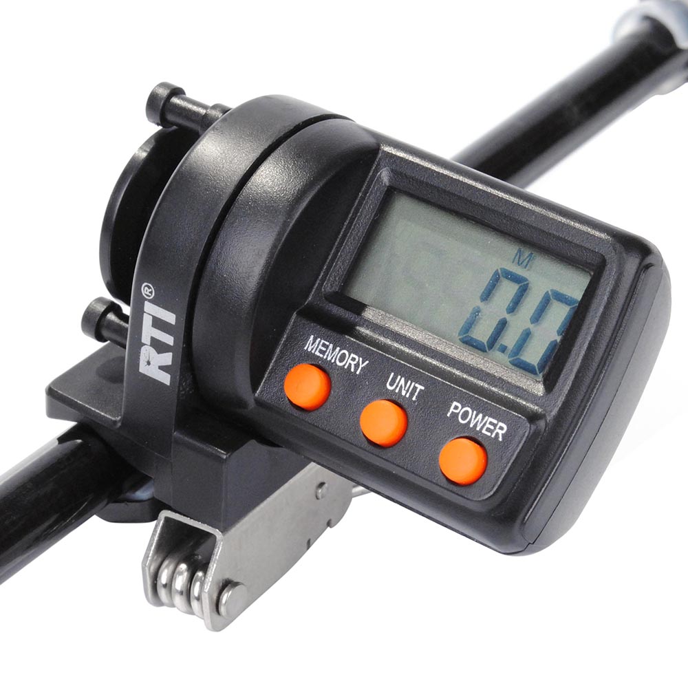 Fishing Line Counter Digital Trolling 999FT Spinning Casting 2-way Adjustable Yardage Deepth Gauge