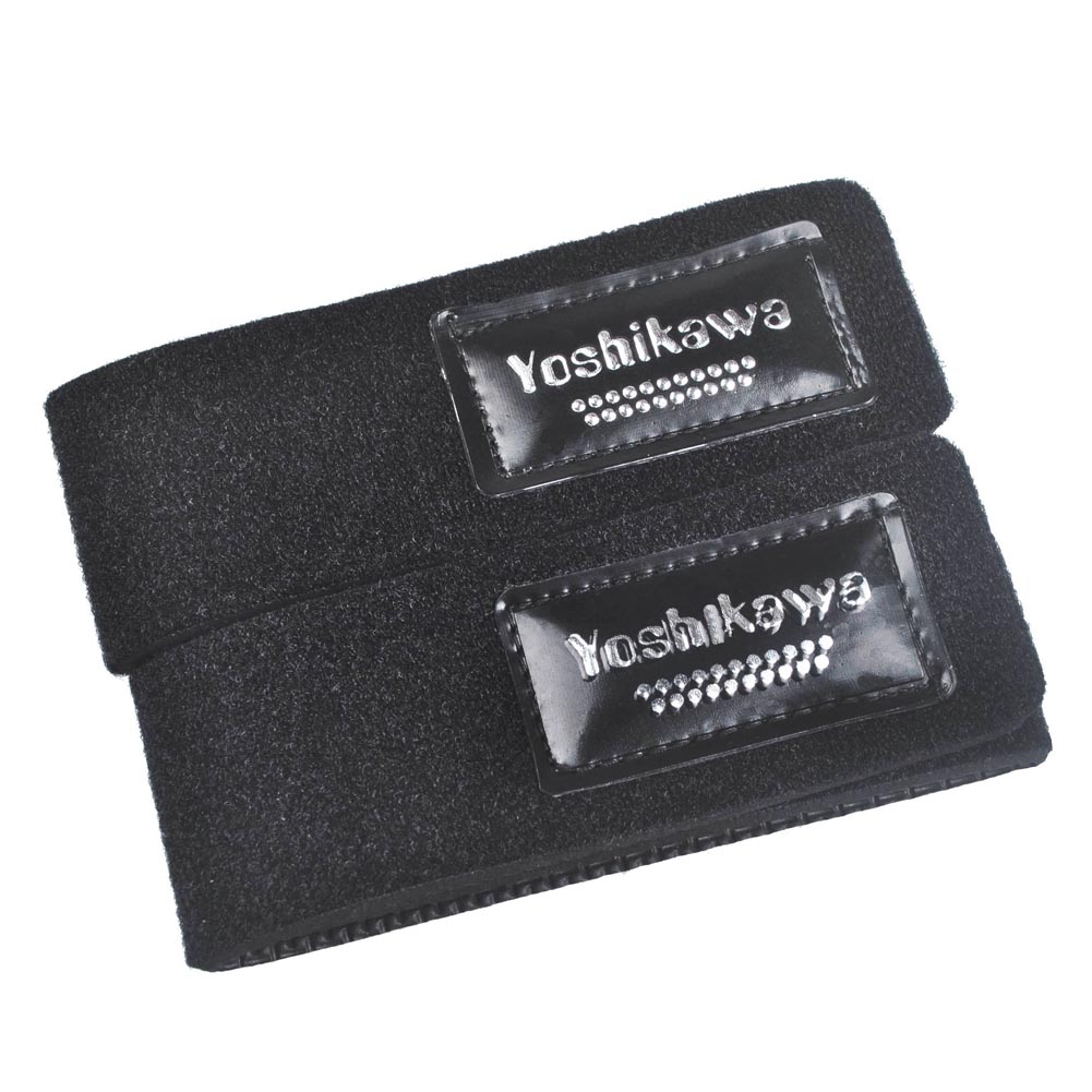 Fishing Rod Cable Tie Strechy Strap Belt Holder Black 1 Pair