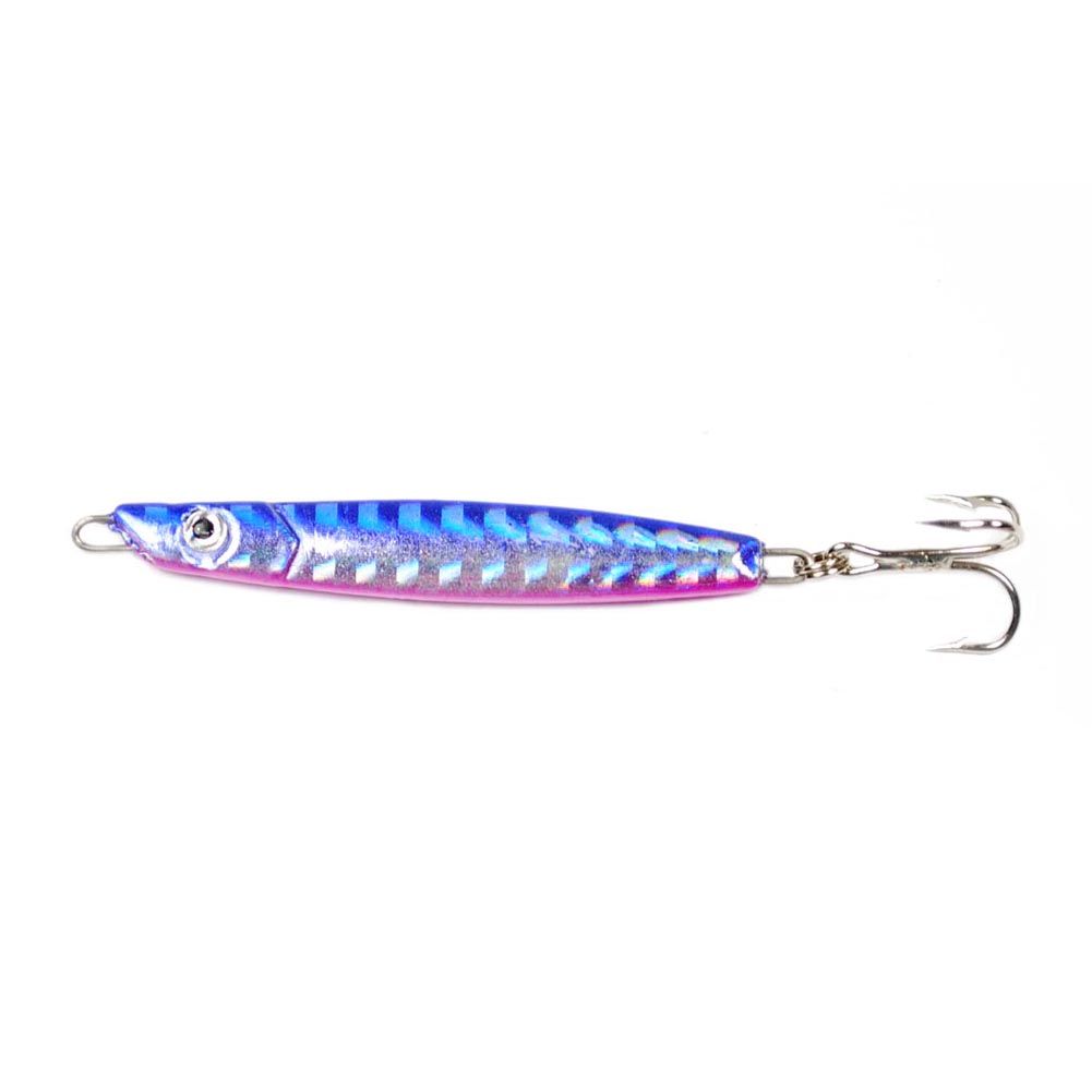 Yoshikawa Casting Jig Metal Bait Lure Saltwater Freshwater Bass Fishing Lure 1/4oz,1/2oz Treble Hooks Multi-color