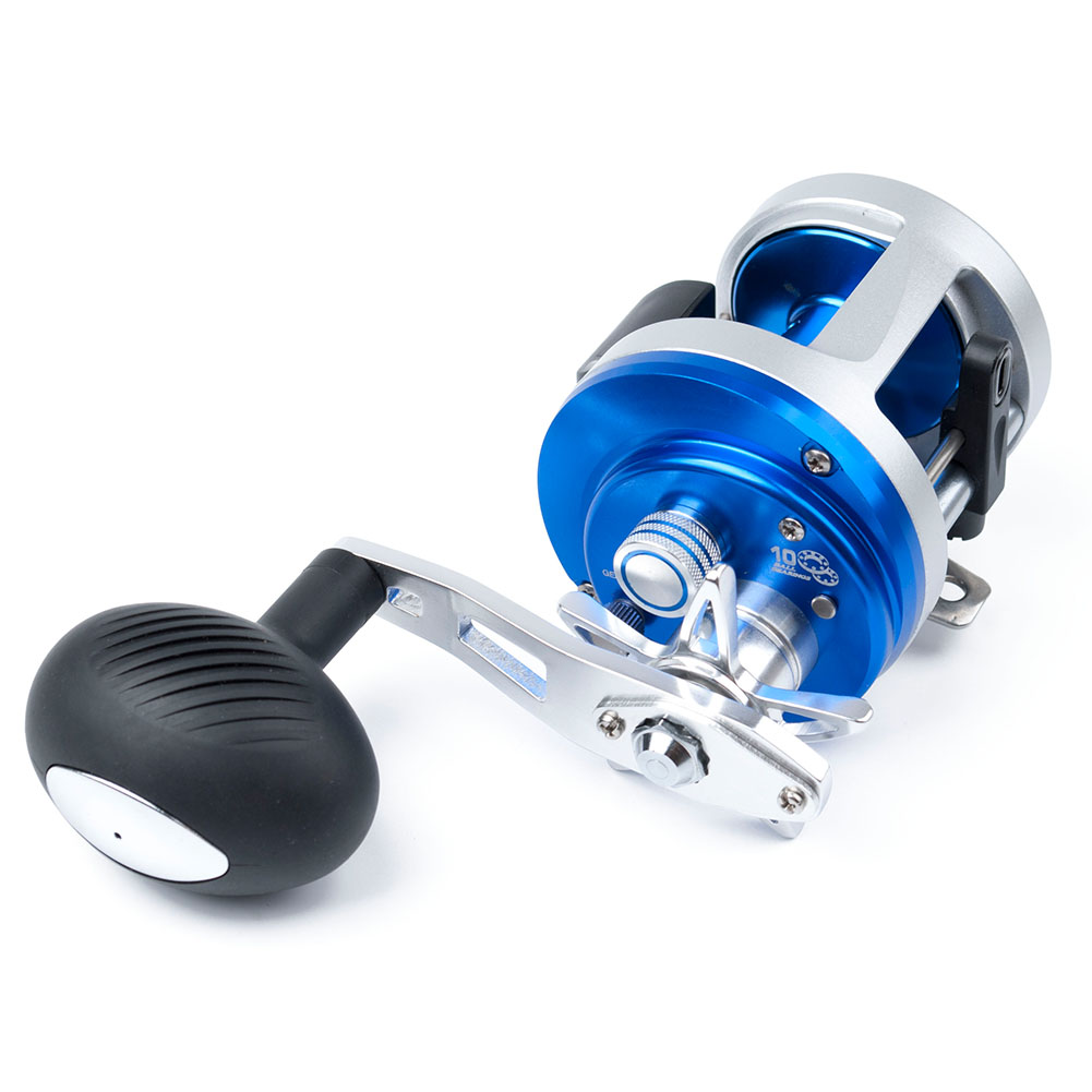 Yoshikawa Saltwater Fishing Round Casting Reel Right Hand Anti Corrosion 10 Satinless Steel Ball Bearings 4.6:1 with Reel Bag Catfish Striper