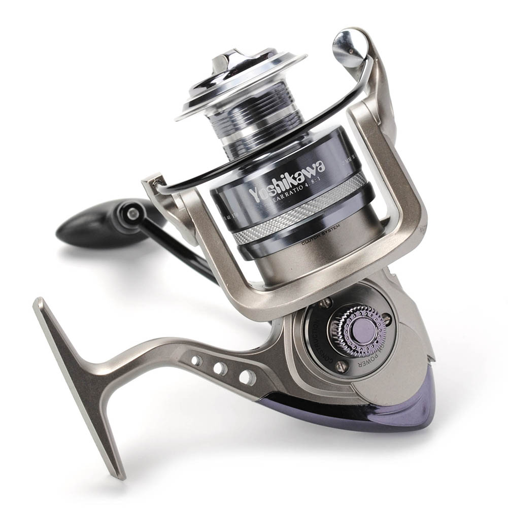 Yoshikawa Saltwater Fishing Spinning Reel 11 Ball Bearings High Speed YG6000 Gray