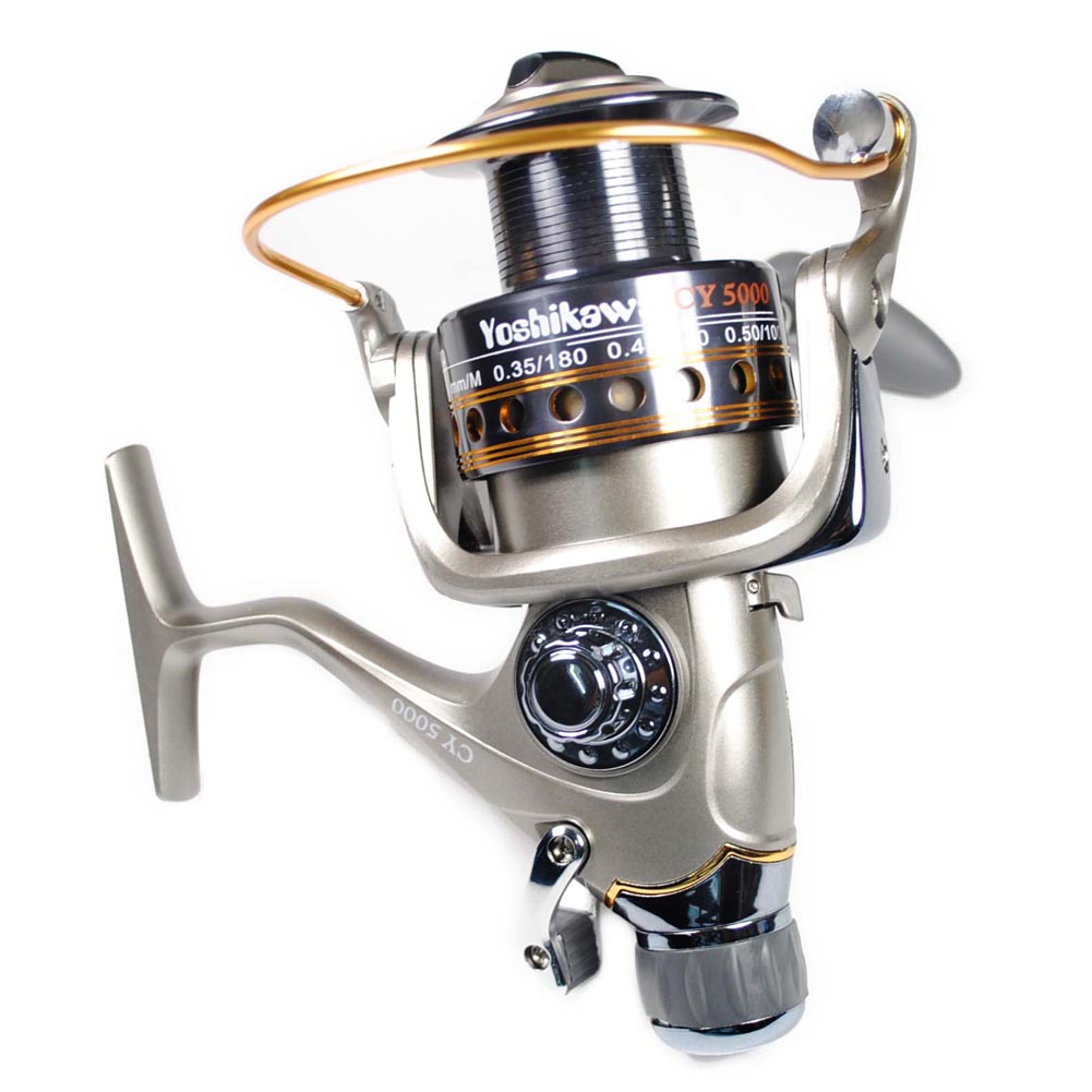 Yoshikawa Saltwater Fishing Spinning Reel Baitrunner Aluminum Spool Handle 11 Ball Bearings CY5000