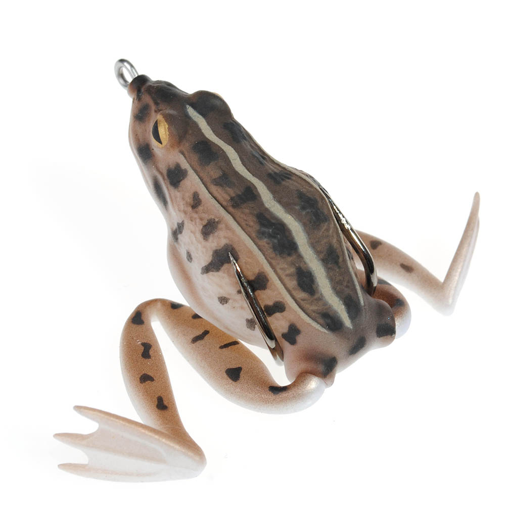 Yoshikawa Bass Fishing Frog Lure Hollow Body Topwater Soft Plastic Bait 16g Twin Hooks 6/0 Walk the Dog