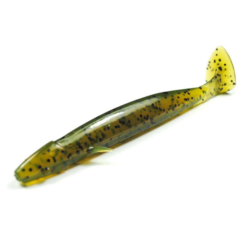 Yoshikawa Soft Lure Worm Minnow Freshwater Saltwater Swimbaits 4" Watermelon (pack of 8)