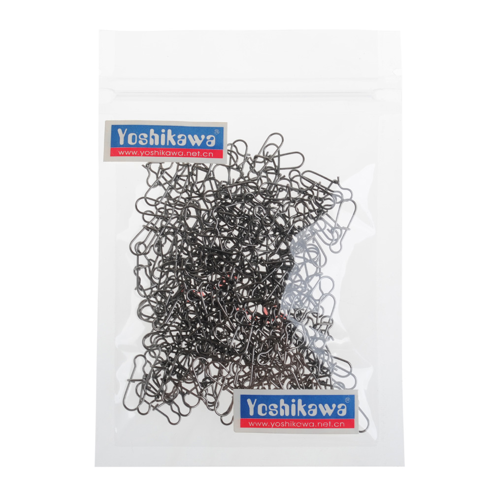 Yoshikawa Fishing Duo-lock Snap 0.65" 35lb Black (Pack of 200)
