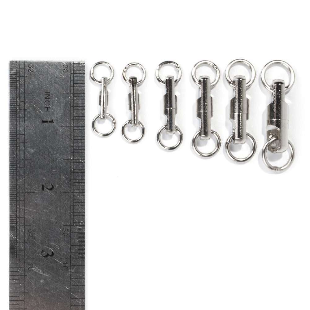 Yoshikawa Fishing Swivel Saltwater Heavy Duty Swivel Welding Ring Offshore Stainless Steel 330Lbs (pack of 25)